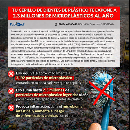 Cepillo de dientes de Bambú y Cerdas de Jabalí Naturalia (paquete de 4ud)